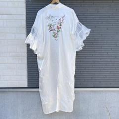 USEDチュール袖チャイナガウン