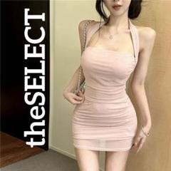 韓国 服 レディース セットアップ スカート ピンク キャバドレス シアー 人気