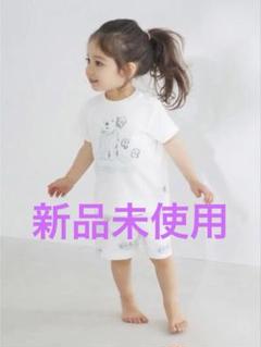 【新品】ジェラートピケキッズ　ラッコ柄Tシャツ ショートパンツセット 新品】ジェラートピケキッズ ラッコ柄Tシャツ ショートパンツ