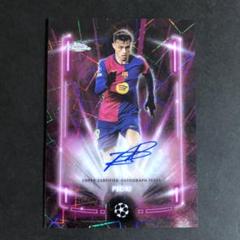 To　Topps Chrome ワレン・ザイール エメリ auto サイン 2024-25 Topps Chrome UEFA Eden Hazard Topps Logo refractor
