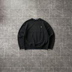 爆買い！ Vステッチ Lauren Ralph POLO スウェット 黒 XL トレーナー トップス
