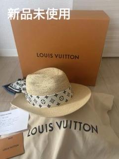 LOUIS VUITTON ストローハット スカーフ付き LOUIS VUITTON ストローハット スカーフ付き - メルカリ