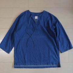 MISTER GENTLEMAN デニム　プルオーバーシャツ　7分丈