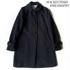 マッキントッシュフィロソフィー メルトンウールコート くるみボタン 黒 36 2025年最新】MACKINTOSH PHILOSOPHY 着丈：ミドル レディース