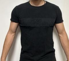 EMPORIO ARMANI ブラック Tシャツ