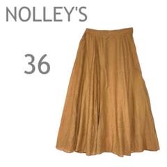 NOLLEY'S/ノーリーズ　カールマイヤーフレアスカート　シアー　軽い　36