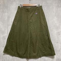 Champion チャンピオン チノフレアスカート カーキ 綿100％ Lサイズ
