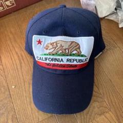 カリフォルニア州州旗キャップ ネイビー　アメリカで購入