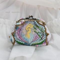 親指姫 手刺繍のポーチ