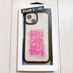 iPhone 13 14シリーズ　スマホケース blue corn