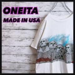 【 USA製】90'sオニータヴィンテージメモリアル全面アートTシャツスーベニア
