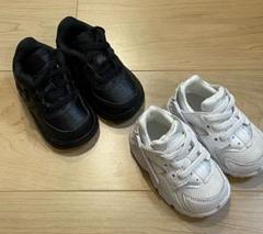 ベビー　NIKE Airforce1 ブラック　Huarache ホワイト