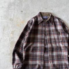 【70s、ウールチェック】pendletonボードシャツ古着アメカジビンテージ