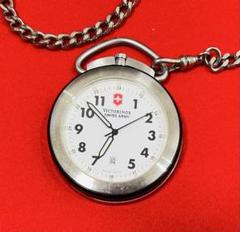 【作動確認済み】VICTORINOX 懐中時計 スイス 新品電池交換済み