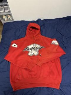 Johnny Blaze 赤 フード付きスウェット 3xl