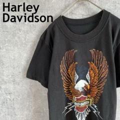 90sHarley Davidson Tシャツ 黒 半袖　レディースLサイズ相当
