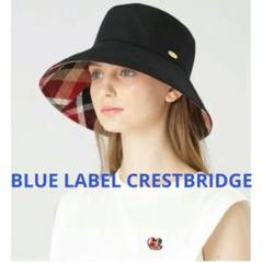 新品　未使用　ブルーレーベルクレストブリッジ　バケットハット　レッド　チェック BLUE LABEL / BLACK LABEL CRESTBRIDGE｜ツバ広バケットハット