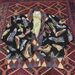 90s - vintage ゴブランジャケット　カバーオール　総柄　ラグ　民族 90s - vintage ゴブランジャケット カバーオール 総柄 ラグ 民族