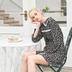 MARGARIN FINGERS ♥ Ribbon shirring padding/追跡付 마가린핑거스 리본 셔링 패딩 라이트 블루 | Margarin Fingers
