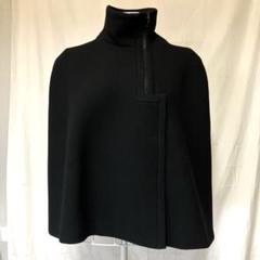 極美品 PRADA ニットポンチョ ツイード ジップアップ カシミヤ 44サイズ 極美品 PRADA ニットポンチョ ツイード ジップアップ カシミヤ