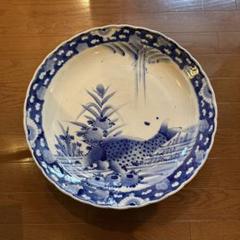 染付　大皿　４８cm 染付山水九寸半大皿W4029 | 和食器リサイクル通販専門店フリマート