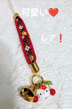 【希少】美品！　ハローキティ　値付け　さくらんぼキティ　カウベル