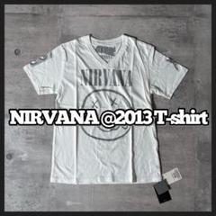 新品未使用 NIRVANA バンドTシャツ ダメージ加工 2013年 両面ロゴ