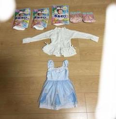 エルサの水着、ラッシュガード（100センチ）水あそびパンツ ビッグ８枚