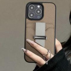 iPhone12ケース　レザー　ブラウン