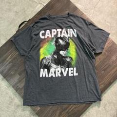 7TSM2【MARVEL】Tシャツ　CAPTAIN 3L グレー　古着　used