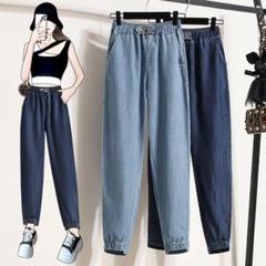 テーパードパンツ 薄手 おしゃれ＆カジュアル 着痩せ 九分丈 シンプル 2色