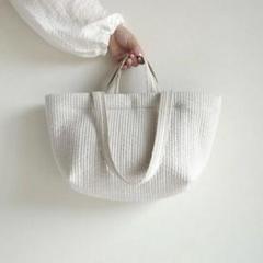 ヌビバッグ◎グレージュ　ダブルハンドル　マザーズバッグ　サブバッグ　GARDEN