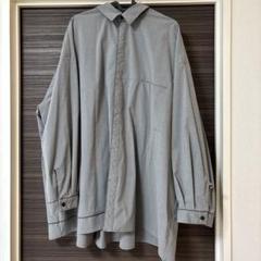 HARE グレー オーバーサイズ 長袖シャツ