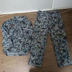 空自迷彩デジタル 作業服 戦闘服 上下セット 6A Sサイズ相当 bdu