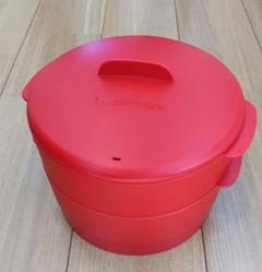 ☆タッパーウェア スチームイット(蒸し器) 赤 レッド Tupperware