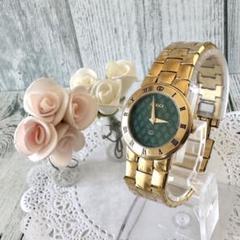 【希少】GUCCI グッチ 3300L 腕時計 レディース GG柄 グリーン 希少】GUCCI グッチ 3300L 腕時計 レディース GG柄 グリーン