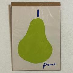 布 ポスター「洋梨　西洋梨　なし　pear　イラスト　フルーツ」