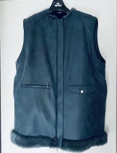 未使用タグ付き　REVERSIBLE MOTTLED FUR VEST 未使用タグ付き REVERSIBLE MOTTLED FUR VEST