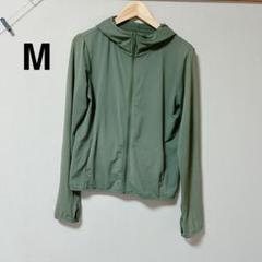 UNIQLO エアリズム UVカットメッシュパーカー カーキ Mサイズのサムネイル