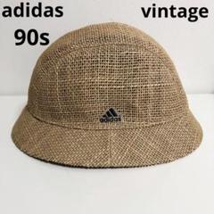 adidas ストローハット vintage 90s アディダス 麦わら