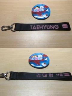 BTS V キーホルダー BT21 缶バッジ