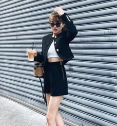 sheller シェリエ  ショートパンツ ブラック sheller☆シェリエ☆ショートパンツ