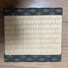 い草 ミニ畳 置き畳 ベージュと黒 約10cm×15cm