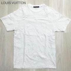 ルイヴィトン【美品】Tシャツ 白 Mサイズ パイル地 エンボス