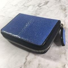 スティングレイ スティングレー 小銭入れ 財布 ブルー 青 エイ革 新品 ⑤
