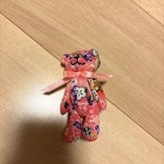 コンラッド　ベア　白　ピンク朝顔 コンラッドベア on