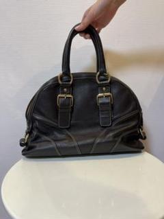 GUIA´S グイアス トートバッグ 本革 イントレチャート 黒 編み込