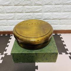 未使用】木製容器けやき欅茶びつ 菓子器 煎茶道具 - メルカリ