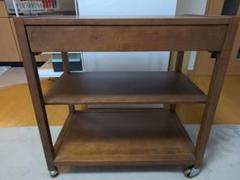 無印良品希少ブラウン木製ワゴン引き出し付き 無印良品希少ブラウン木製ワゴン引き出し付き - メルカリ