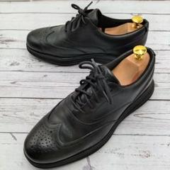 COLE HAAN　25　レザーシューズ　黒　ウィングチップ　オリジナルグランドのサムネイル